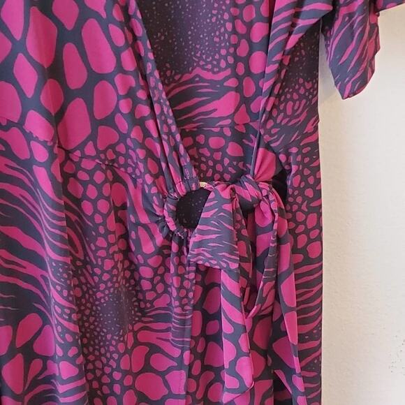 Michael kors floral faux wrap stretch dress plus size 2X NEW!!!! - Picture 3 of 10